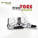  FIVE TOES SOCKS WHITE/BLACK 