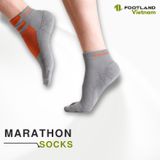  MARATHON SOCKS GREY/ORANGE 