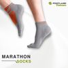  MARATHON SOCKS GREY/ORANGE 
