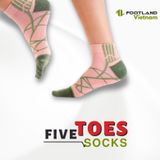 FIVE TOES SOCKS PINK/GREEN 
