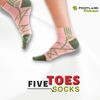  FIVE TOES SOCKS PINK/GREEN 