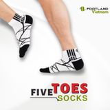  FIVE TOES SOCKS WHITE/BLACK 
