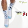  TRIATHLON PI SOCKS BLUE/WHITE 