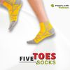  FIVE TOES SOCKS YELLOW/GREY 