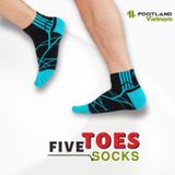  FIVE TOES SOCKS BLACK/BLUE 