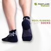  WOOL RUNNING SOCKS BLACK 