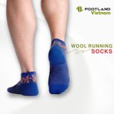 WOOL RUNNING SOCKS BLUE 