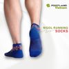  WOOL RUNNING SOCKS BLUE 
