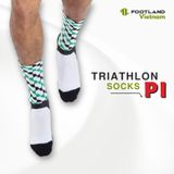  TRIATHLON PI SOCKS GREEN/WHITE 