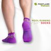  WOOL RUNNING SOCKS PURPLE 