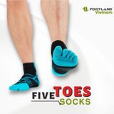  FIVE TOES SOCKS BLACK/BLUE 