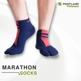  MARATHON SOCKS NAVY/RED 