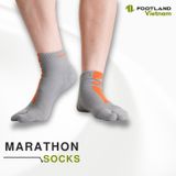  MARATHON SOCKS GREY/ORANGE 