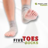  FIVE TOES SOCKS GREY/PINK 