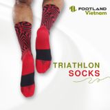  TRIATHLON AQ SOCKS RED/BLACK 