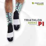  TRIATHLON PI SOCKS GREEN/WHITE 