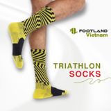  TRIATHLON AQ SOCKS YELLOW/BLACK 