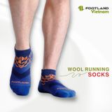  WOOL RUNNING SOCKS BLUE 