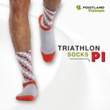  TRIATHLON PI SOCKS RED/GREY 