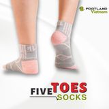  FIVE TOES SOCKS GREY/PINK 