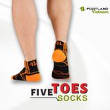  FIVE TOES SOCKS BLACK/ORANGE 