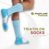  TRIATHLON AQ SOCKS BLUE/WHITE 