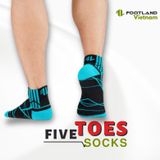  FIVE TOES SOCKS BLACK/BLUE 