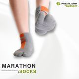  MARATHON SOCKS GREY/ORANGE 