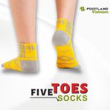 FIVE TOES SOCKS YELLOW/GREY 