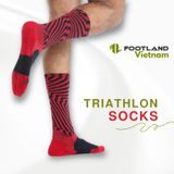  TRIATHLON AQ SOCKS RED/BLACK 