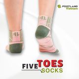  FIVE TOES SOCKS PINK/GREEN 