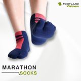  MARATHON SOCKS NAVY/RED 