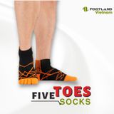  FIVE TOES SOCKS BLACK/ORANGE 