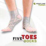  FIVE TOES SOCKS GREY/PINK 