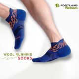  WOOL RUNNING SOCKS BLUE 