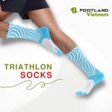  TRIATHLON AQ SOCKS BLUE/WHITE 