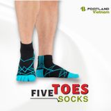  FIVE TOES SOCKS BLACK/BLUE 