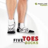  FIVE TOES SOCKS WHITE/BLACK 