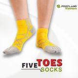  FIVE TOES SOCKS YELLOW/GREY 