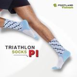  TRIATHLON PI SOCKS BLUE/WHITE 