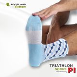  TRIATHLON PI SOCKS BLUE/WHITE 