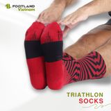  TRIATHLON AQ SOCKS RED/BLACK 