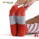  TRIATHLON PI SOCKS RED/GREY 