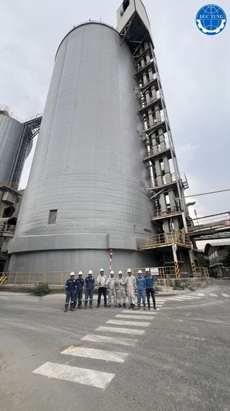  DT00043 Project: Crack repair and surface treatment, Waterproofing paint for cement silos, chimneys, INSEE Phu My cement factory 