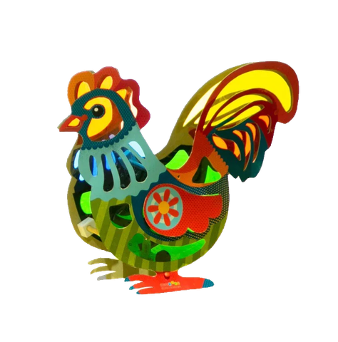 Lồng đèn Trung Thu Xanh - Gà mơ
