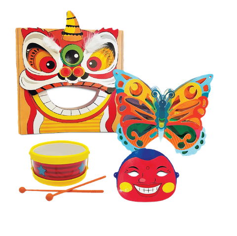 Lồng đèn Trung Thu Xanh - Bướm hoa