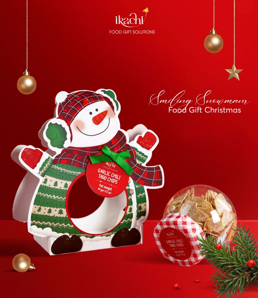 Quà Giáng Sinh Xanh SMILING SNOWMAN