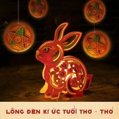 Lồng đèn trang trí Ký Ức Đêm Trăng - Thỏ