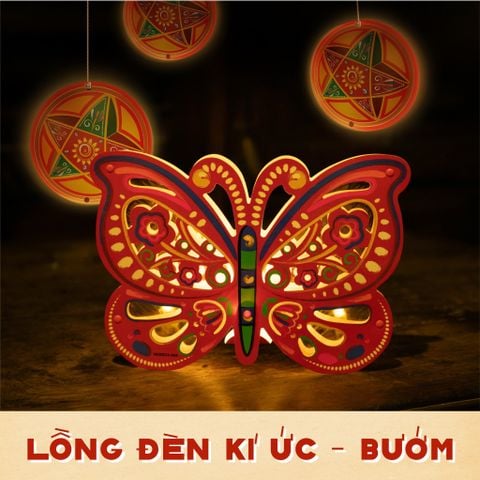 Lồng đèn trang trí Ký Ức Đêm Trăng - Bướm