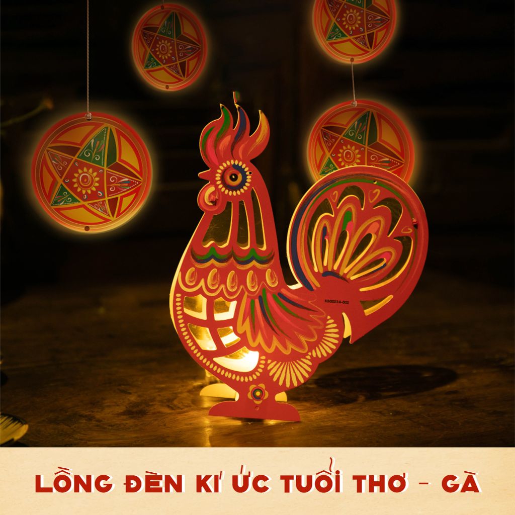 Lồng đèn trang trí Ký Ức Đêm Trăng - Gà